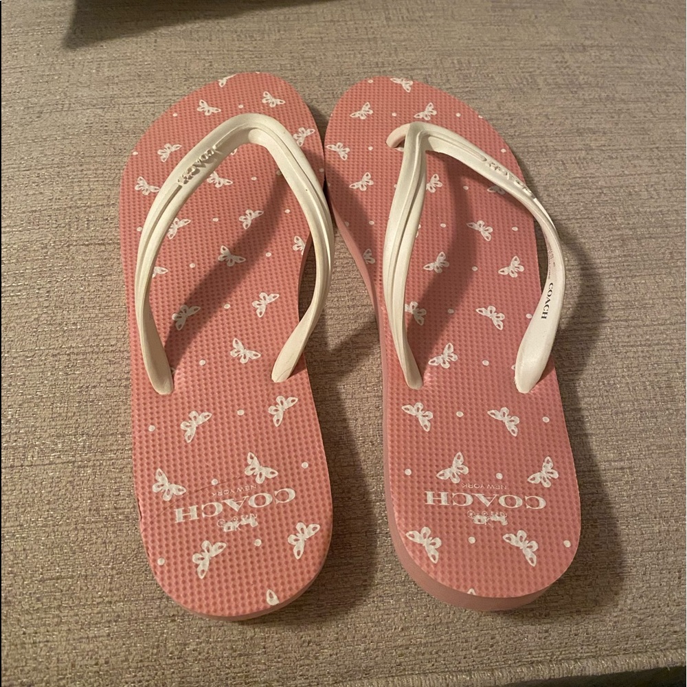Coach flip flops